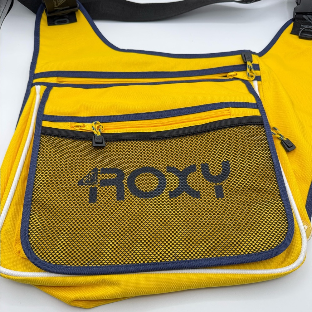 Y2K Roxy Yellow and Black Messenger Bag